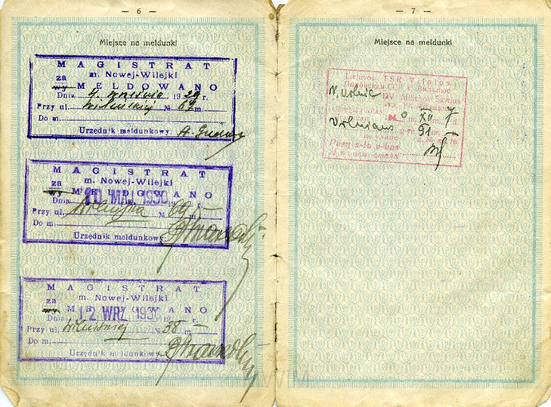 KKE 5908-5.jpg - Dowód osobisty Franciszka Janukowicz, Wilno, 31 VIII 1929 r.